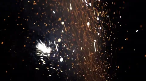 Firework sparks slow motion Vídeos de archivo 25592512