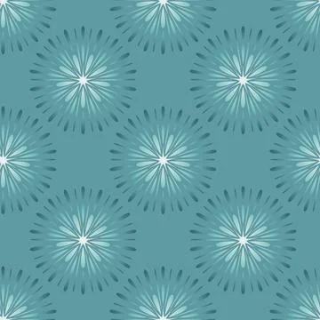 Firework splash gradient on green emerald, illustration for textile design Stock Illustration