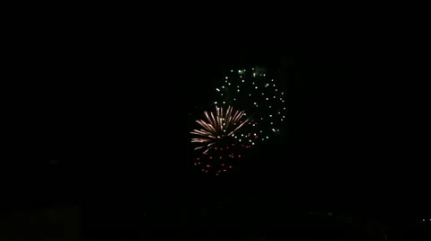 Firework streaks in the night sky Stock-Footage 11898880