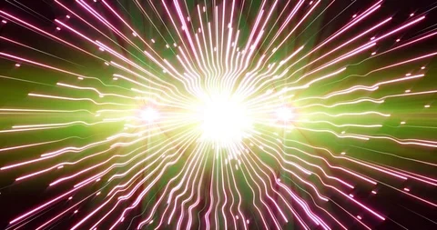 Firework Stream Pink and Green Stock-Footage 91616322