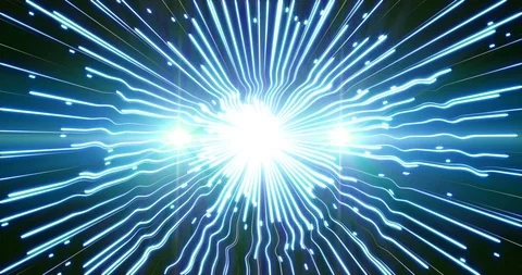 Firework Streams Blue Stock-Footage 91616323