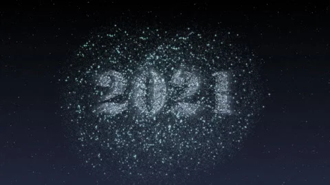 Firework Text Animation Stock Footage 145961783