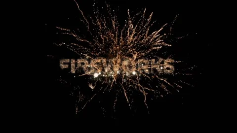 Firework Text Reveal Stock After Effects