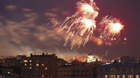 Firework time lapse Vídeo Stock 719943