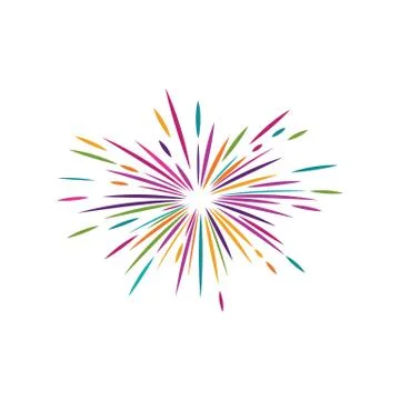 Firework vector icon illustration Stock Illustration