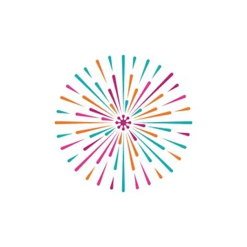 Firework vector icon illustration Stock Illustration