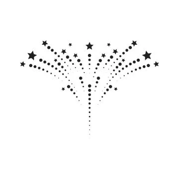 Firework vector icon illustration Illustrazione stock