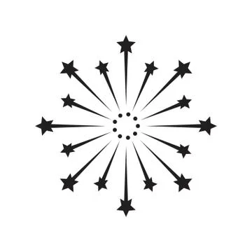 Firework vector icon illustration Stock Illustration