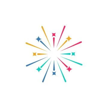 Firework vector icon illustration Stock Illustration