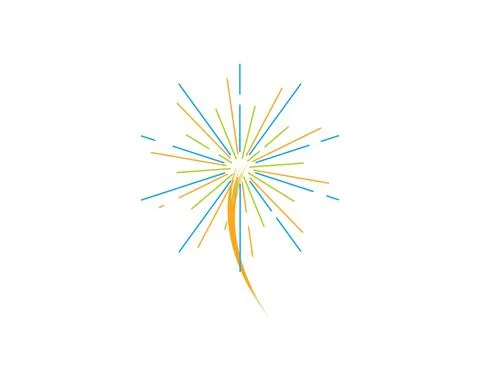 Firework vector illustration icon design Illustrazione stock