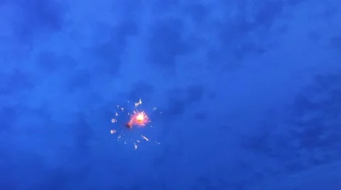 Firework on Victory Day celebration Stock Footage 7748824