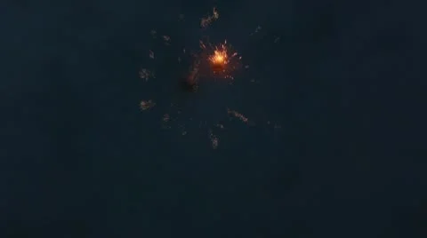 Firework on Victory Day celebration Stock Footage 10686668
