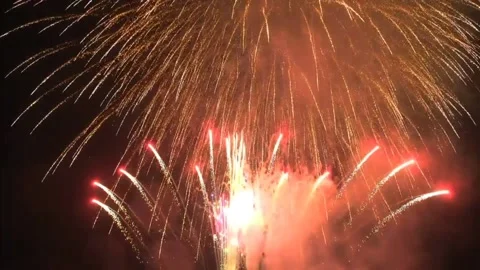 Firework view at Diwali night Stock-Footage 218228517