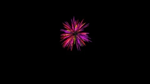 Firework yellow to purple Stock Footage 83278717