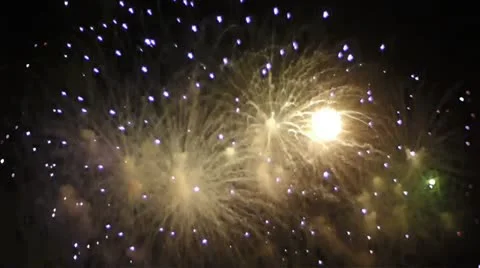 Fireworks 002-3 Stock Footage 10836785