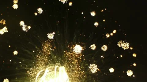 Fireworks 003 Stock Footage 10836975