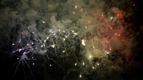 Fireworks 03 July 4th 2014 Closeup-ProRes422 Stock Footage 39951970