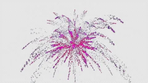 Fireworks 06 with alpha Stock Footage 280100811