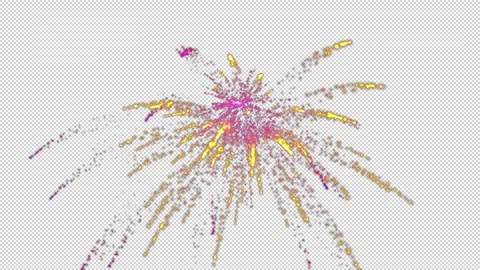 Fireworks 07 with alpha Stock Footage 280101349