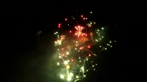 Fireworks 09 Stock Footage 764125