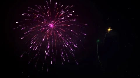 Fireworks 092 HD Stock Footage