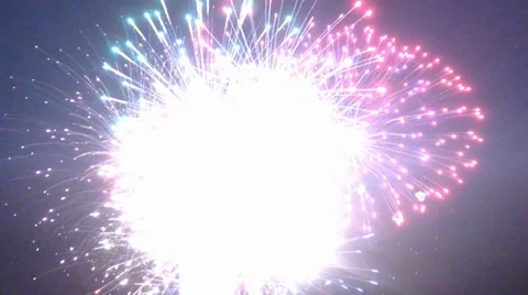 Fireworks 17 with audio Stock Footage 38719107