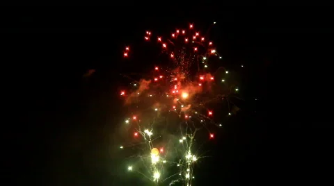Fireworks 19 Stock Footage 764827
