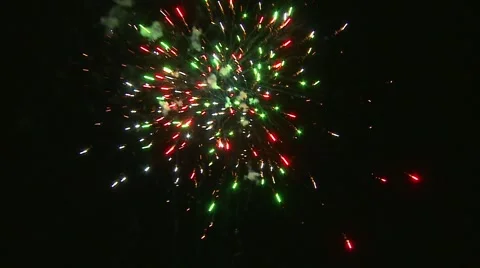 Fireworks 2 closeup Stock Footage 49252325