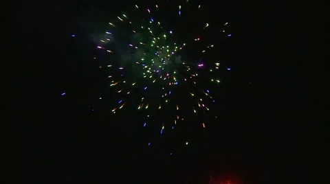 Fireworks 3 closeup Stock Footage 49252337