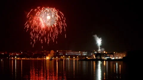 Fireworks 3 Stock Footage 882911