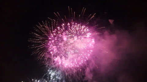 Fireworks 30 sec Stock Footage