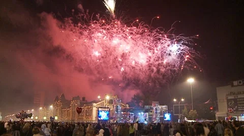 Fireworks 4 Stock Footage 7730215