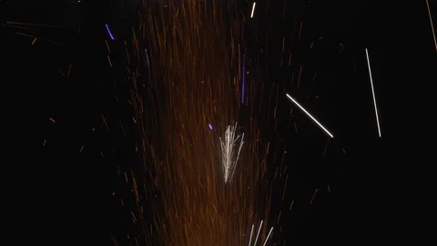 FIREWORKS 4K 24 002 Stock Footage 107968397