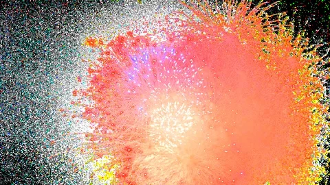 Fireworks 4K  Alpha Channel Stock Footage 109254268