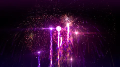 Fireworks 4K Video stock 40703100