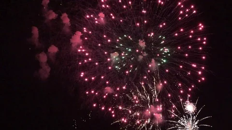 Fireworks 4K Stock Footage 76107857