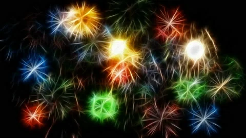 Fireworks 4K Video stock 105287569