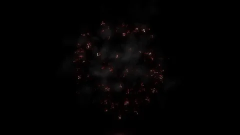 Fireworks 4k with smoke Video stock 72417201