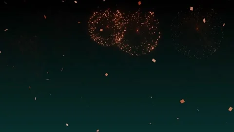 Fireworks 4K UHD Video Background Overlay Footage for Celebration and Festi.. Stock Footage 346743239