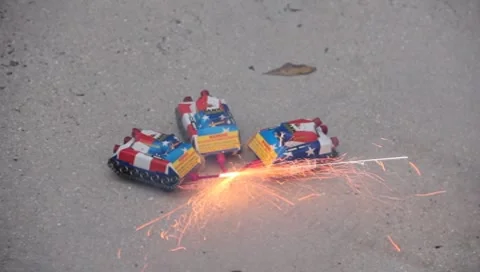 Fireworks 4th Of July 3 SUPER TANKS 動画素材 7733350