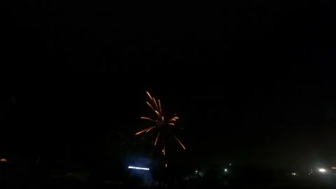 Fireworks 4th of July Baseball Stadium Utica, Michigan Video stock 157446446
