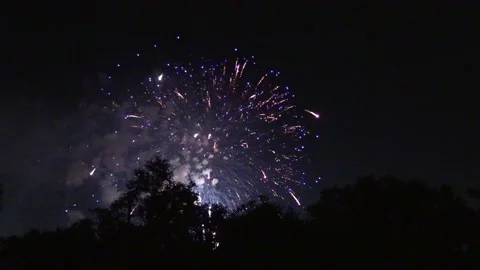 Fireworks on the 4th of july Stock Footage 156721968