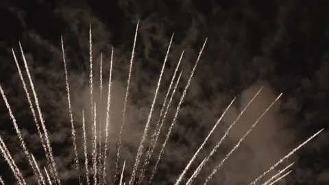 Fireworks on the 4th of July in Pennsylvania Stock Footage