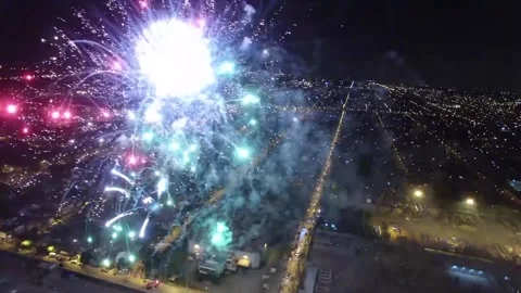 Fireworks 5 Stock Footage 132011301