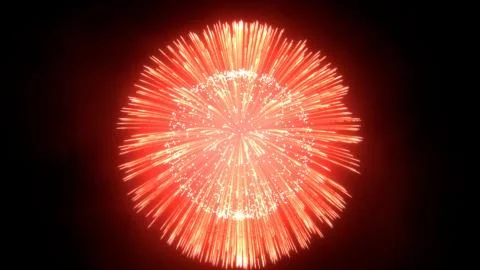 Fireworks, abstract 3D realistic fireworks with colorful explosions Stock Illustration