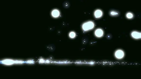 Fireworks In Abstraction In Blue Stock Footage 99838796