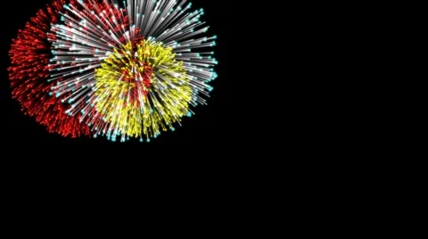 Fireworks alpha Stock Footage
