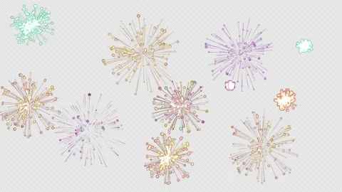 Fireworks On Alpha Stock Footage 217374831