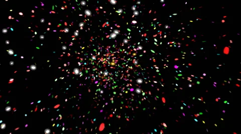 Fireworks with alpha mask Stock Footage 40706114