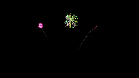 Fireworks animation 4k. Bright fireworks exploding animation in the night s.. Stock Footage 294963333